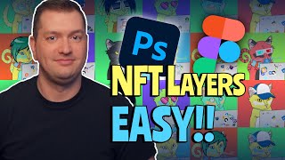 STEP BY STEP Create LAYERS for your 10000 NFT Collection for FREE  Make NFTs in Photoshop or Figma [upl. by Rairb]