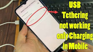 USB Tethering not working only Charging in Mobile  Fix unknown USB device  USB Tethering Problem ✅ [upl. by Ybot288]