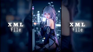 NEW EDIT XML FILE VIDEO DJ REMIX X TIKTOK AI MODELS [upl. by Bounds]