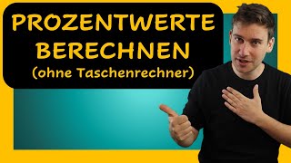 Einfache Prozentwerte im Kopf ausrechnen  Prozentrechnung [upl. by Skeie]