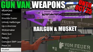 How To Get The Gun Van Unlocks UNIQUE Liveries amp Other Railgun amp Widowmaker  GTA 5 Online [upl. by Zoellick]