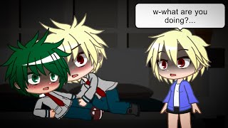 If Mitsuki caught Bakugou and Deku in a room BkDk AU  BakuDeku  BNHA  MHA  Gacha Club Skit [upl. by Currier574]