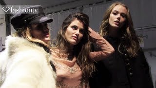 HampM FallWinter 201314 BACKSTAGE ft Arizona Muse  Paris Fashion Week  FashionTV [upl. by Rafael]