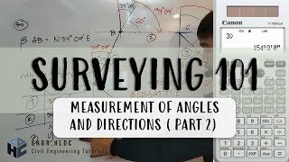 CE Board Exam Review Elementary Surveying  Measurement of Angles and Directions Part 2 [upl. by Elletnuahc]