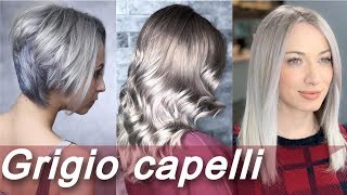 Capelli 🌟 grigi sfumati l Tendenze colore capelli [upl. by Cailly493]