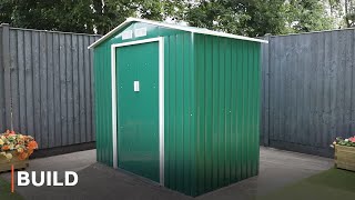 BUILD  Apex Metal Shed Installation [upl. by Iaht717]