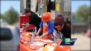 Home Depot holds surprise birthday event for boy with rare disease [upl. by Legir]