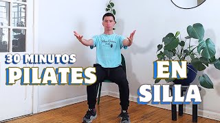 Pilates en Silla Fortalece tu Abdomen y Cuerpo mejorando tu postura [upl. by Enitnemelc204]