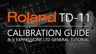 Roland TD11 Calibration Guide  V Expressions Ltd [upl. by Mllly189]