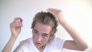 Spiky hair style for men  with mud wax product Id Extreme Titanium Slikhaar TV 56 [upl. by Yaras]