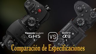 Panasonic Lumix GH5 II vs Sony A9 II Una Comparación de Especificaciones [upl. by Jordana]