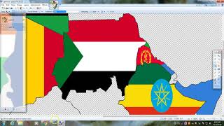 Creating a flag map of africa [upl. by Gosser]