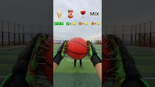 ICE CREAM ASMR CATCH THE BALLS WITH NAIL GOALKEEPERS GLOVES 🍦🧤🏀shorts viralvideo challenge [upl. by Ardaed]