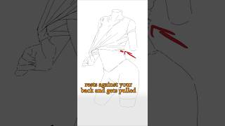 Mistake When Drawing Cloth  Quick Art Tips art sketch shorts tutorial drawingtutorial anime [upl. by Cunningham]