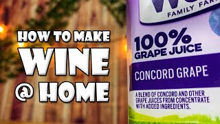 How to Make Wine from Grape Juice  You HAVE to Try This [upl. by Tniassuot]