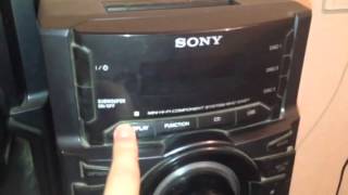 SONY Mini HiFi Component System Model  MHCEX9 error protected [upl. by Nirb]