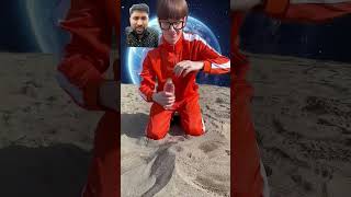 Sand bowl on the moon sandbowls memes beatbox experiment challenge shorts [upl. by Care]