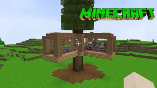 Minecraft Tree House 🏡 Minecraft Survival Tree House 🏡 [upl. by Chiang]