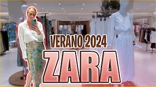 NOVEDADES ZARA VERANO 2024  TRY ON HAUL [upl. by Salaidh]