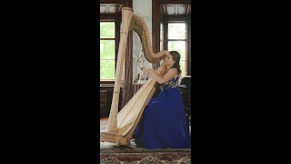 shorts Amelia plays beautiful „La source” for harp by A Hasselmans LIVE – 33 [upl. by Isidore]