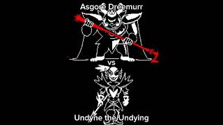 Asgore Dreemurr vs Undyne the Undying Undertale [upl. by Aitam369]