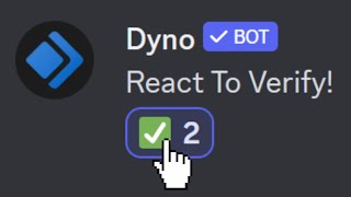 Create Discord Verification System Using Dyno Bot [upl. by Arehs]