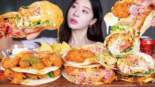 ASMR MUKBANG  나 타코 많이 사랑하네 🌮 타코 브리또 퀘사디아 과콰몰리 먹방 MEXICAN FOOD 🌵 TACO BURRITTO QUESADILLA [upl. by Aicen239]