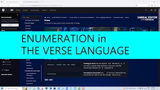 Enumeration in the Verse Programming Language see updated video in the description [upl. by Korfonta]