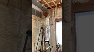 Spray foam construction futuristik teknologi interiordesign diy design renovation home [upl. by Paderna]