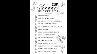 Best 30 Summer Bucket List Ideas for Girls and Teens [upl. by Acinaj]