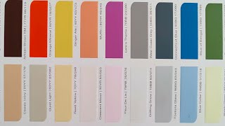 Dulux weathershield colour chart exterior and interior colour combination shade card [upl. by Lula]