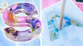 DIY Resin Keychain  How to Make Resin Letter Keychains [upl. by Derwon462]