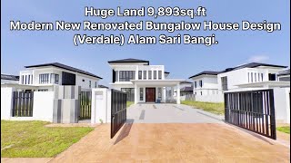 Huge Land 9893sqft Modern New Renovated Bungalow Verdale At Alam Sari Bangi shorts [upl. by Kirenoj]