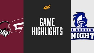 Erskine vs St Andrews  GSC Football Highlights  Aug 31 2024 [upl. by Ahsiuqal545]