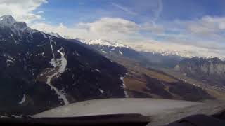 ✈Innsbruck Airport  Visual Approach amp Landing Cockpit View [upl. by Ynottirb]