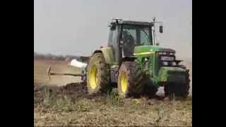 John Deere 8400 mit Lemken 8Schar VariDiamant [upl. by Hulburt]