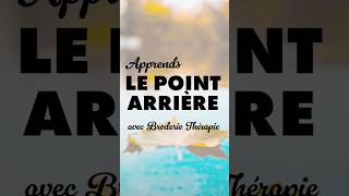 Comment faire le point arrière en broderie à la main [upl. by Eneryt875]