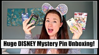 Disney Mystery Pin Unboxing amp Haul  Sept 2017 [upl. by Akiehs]