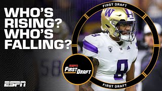 2024 NFL Draft Big Board Risers amp Fallers  First Draft [upl. by Jarrod]