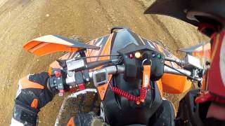 KTM 525 XC Hill climb fail [upl. by Ahtanoj]