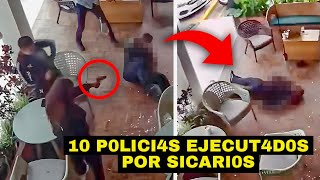 Sicarios N4RC0S EJECUT4ND0 a 10 policías y 2 políticos a QUEMARR0PA a PLENA luz del día [upl. by Anaicul]