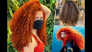 FIZ O CABELO DA MERIDA SEM DESCOLORIR usando somente Keune [upl. by Ellerad]