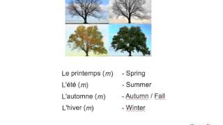 four seasons in French [upl. by Bullis930]