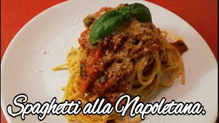 Spaghetti con Sugo Napoletano  Un sugo che si prepara in 30 minuti ChefJasonznc [upl. by Touber]