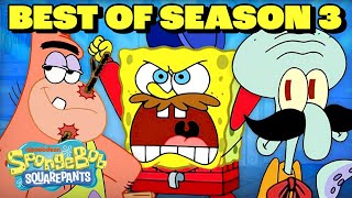 SpongeBob Season 3 Marathon 🧽  45 Minute Compilation  SpongeBobOfficial [upl. by Einniw664]