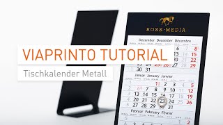 Tutorial amp Unboxing Tischkalender Metall in InDesign gestalten [upl. by Cristie]