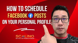 How to Schedule Facebook Post on Your Personal Profile [upl. by Yrreiht410]