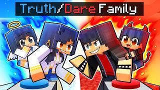 Having a TRUTH or DARE FAMILY in Minecraft [upl. by Canning]