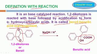 BenzilBenzilic acid Rearrangement  Definition Mechanism with examples [upl. by Aneem239]