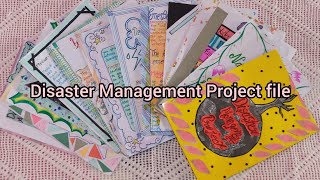 Disaster Management Project File  For Class 9  Creative Project File [upl. by Ayote]